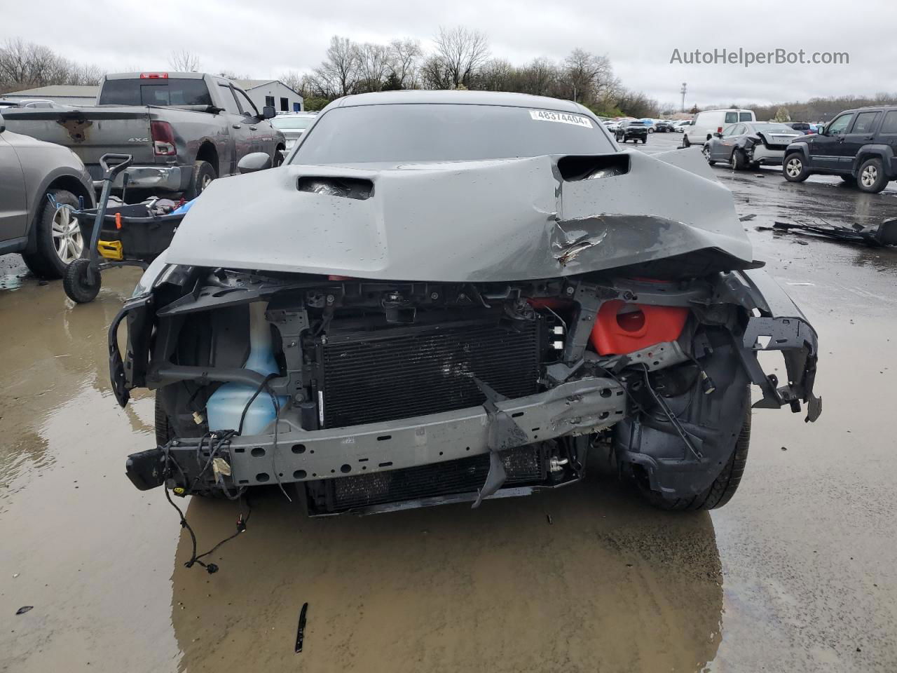 2018 Dodge Challenger Sxt Gray vin: 2C3CDZAG3JH287028