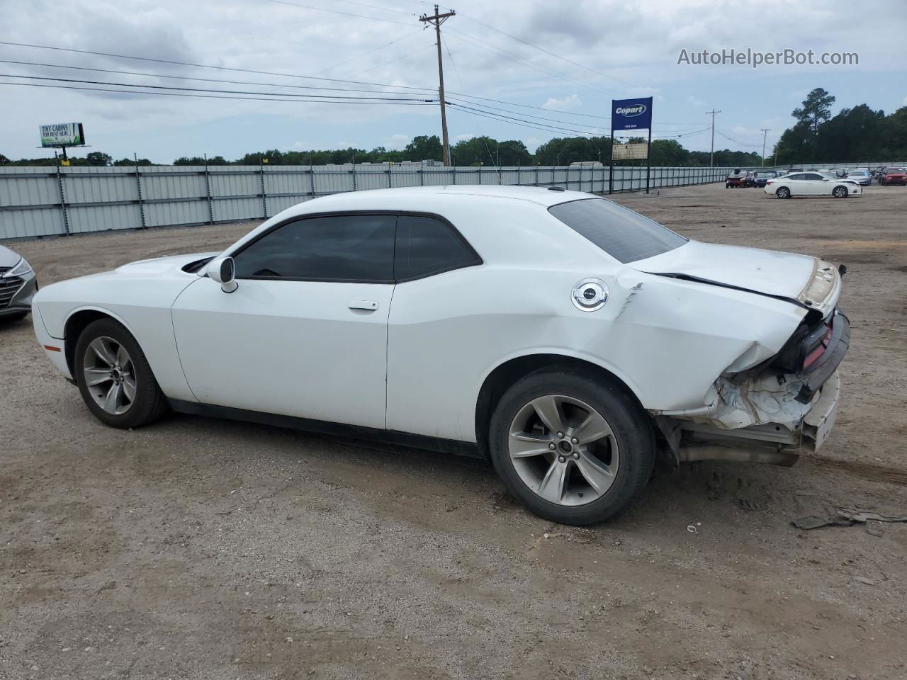 2018 Dodge Challenger Sxt White vin: 2C3CDZAG3JH294884