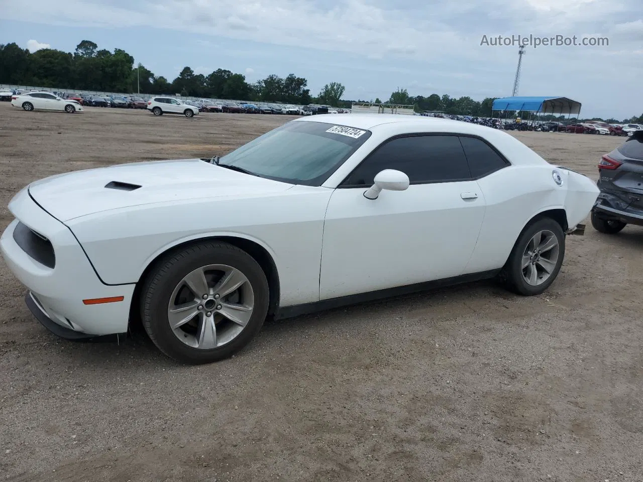 2018 Dodge Challenger Sxt White vin: 2C3CDZAG3JH294884