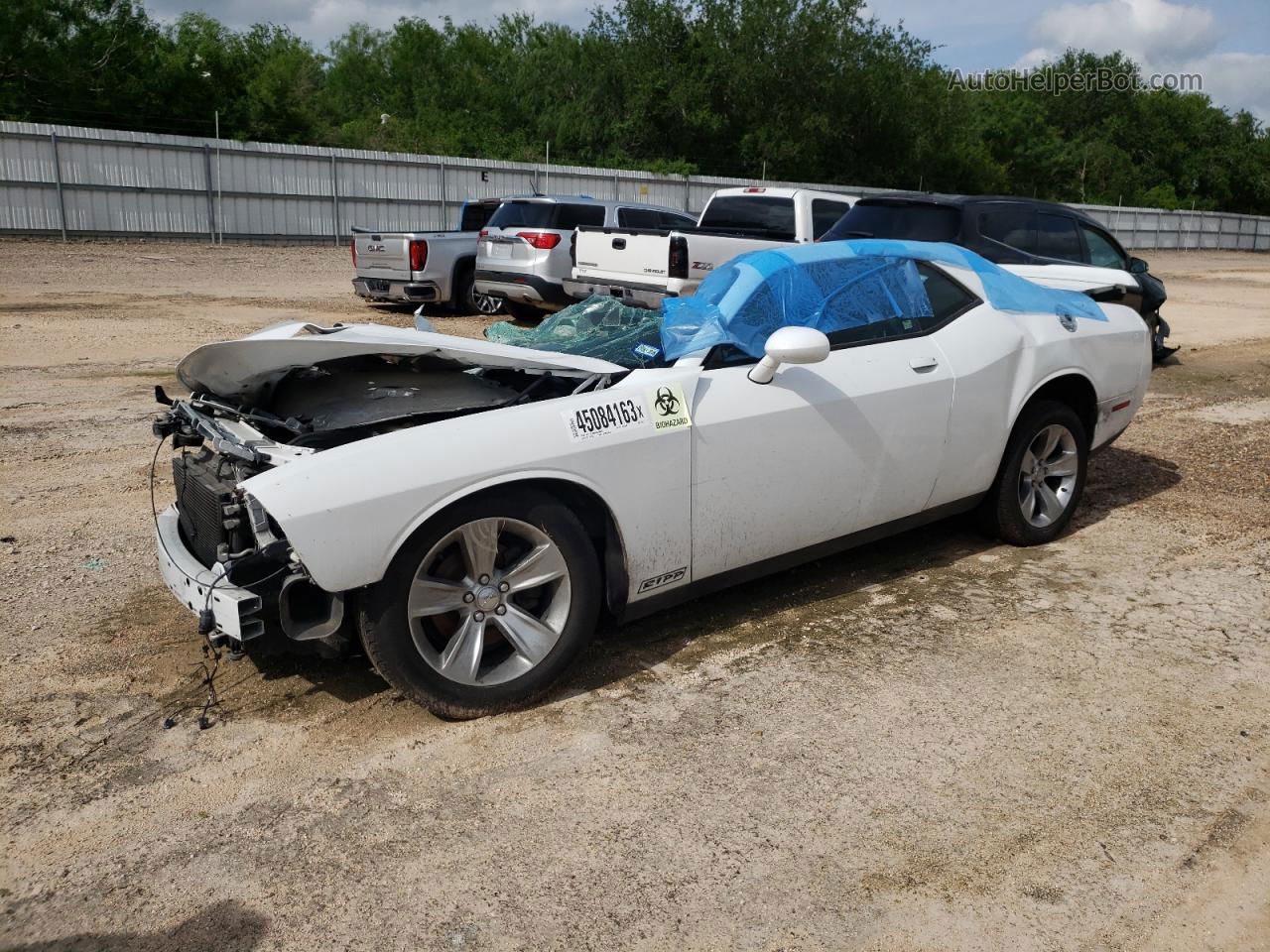 2018 Dodge Challenger Sxt White vin: 2C3CDZAG3JH331321