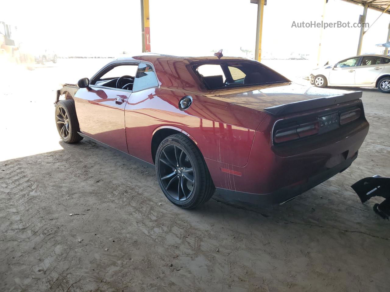 2018 Dodge Challenger Sxt Burgundy vin: 2C3CDZAG3JH333134