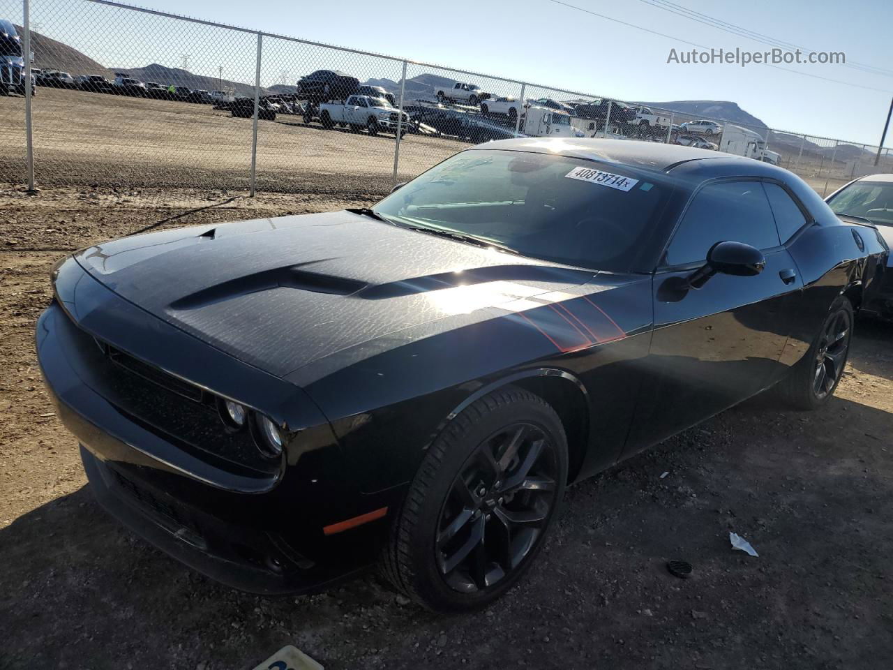 2022 Dodge Challenger Sxt Black vin: 2C3CDZAG3NH122327