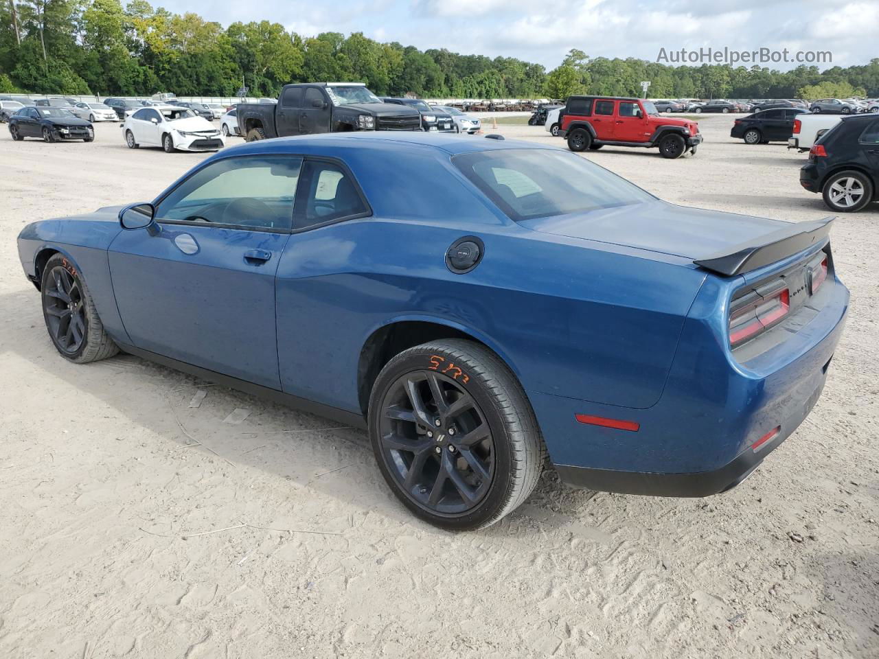 2022 Dodge Challenger Sxt Blue vin: 2C3CDZAG3NH233542