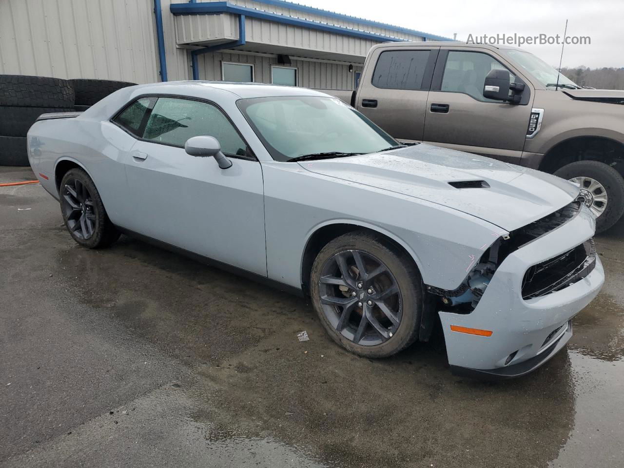 2022 Dodge Challenger Sxt Gray vin: 2C3CDZAG3NH237896