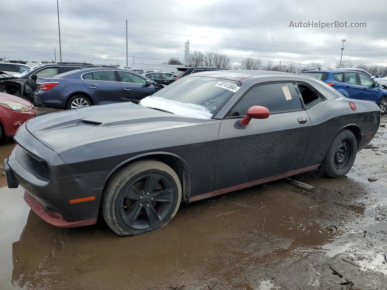 2016 Dodge Challenger Sxt Gray vin: 2C3CDZAG4GH101165