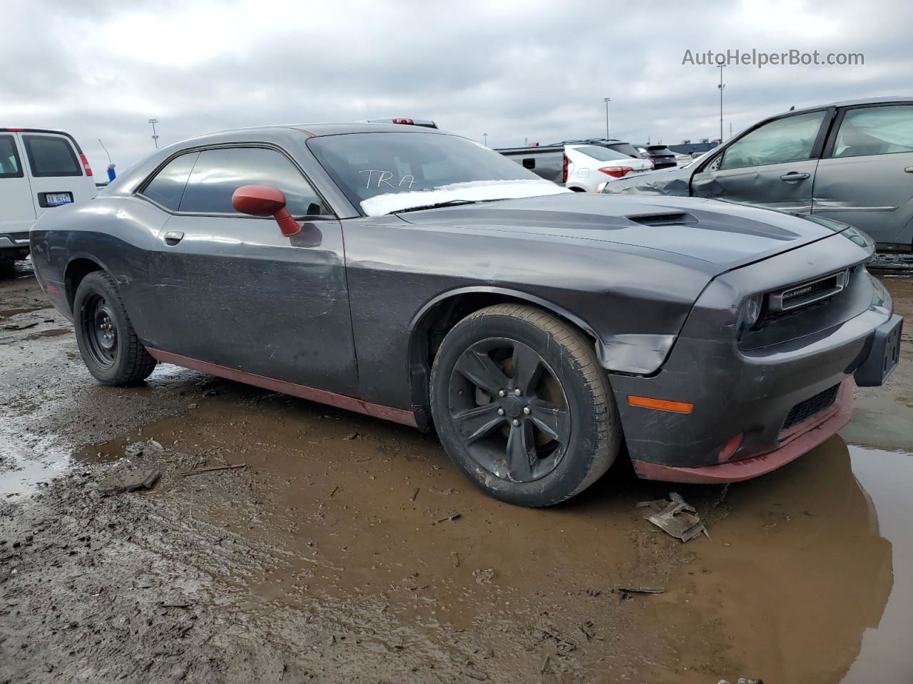 2016 Dodge Challenger Sxt Gray vin: 2C3CDZAG4GH101165