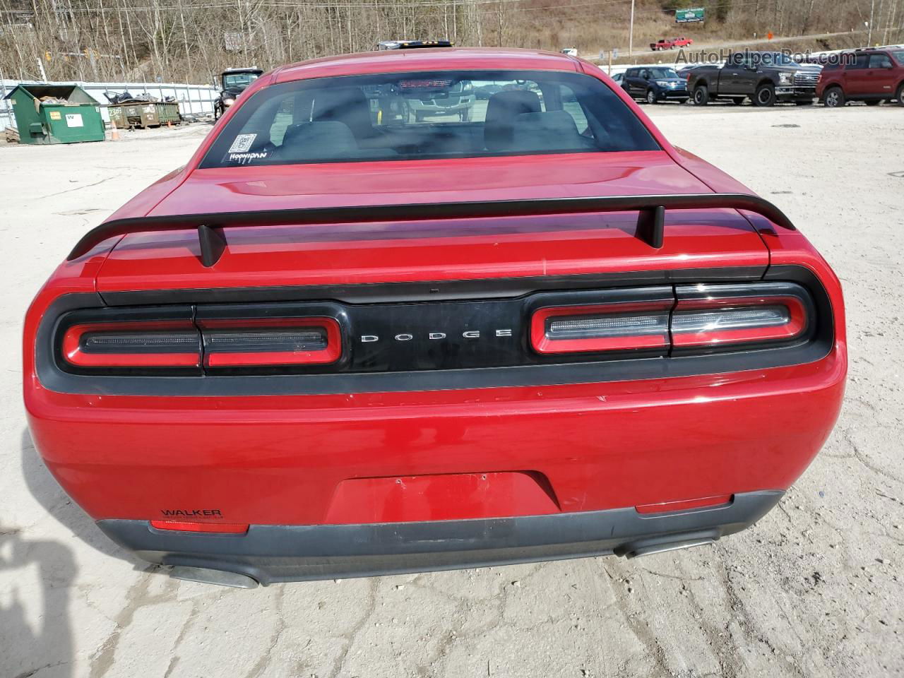 2016 Dodge Challenger Sxt Red vin: 2C3CDZAG4GH125272