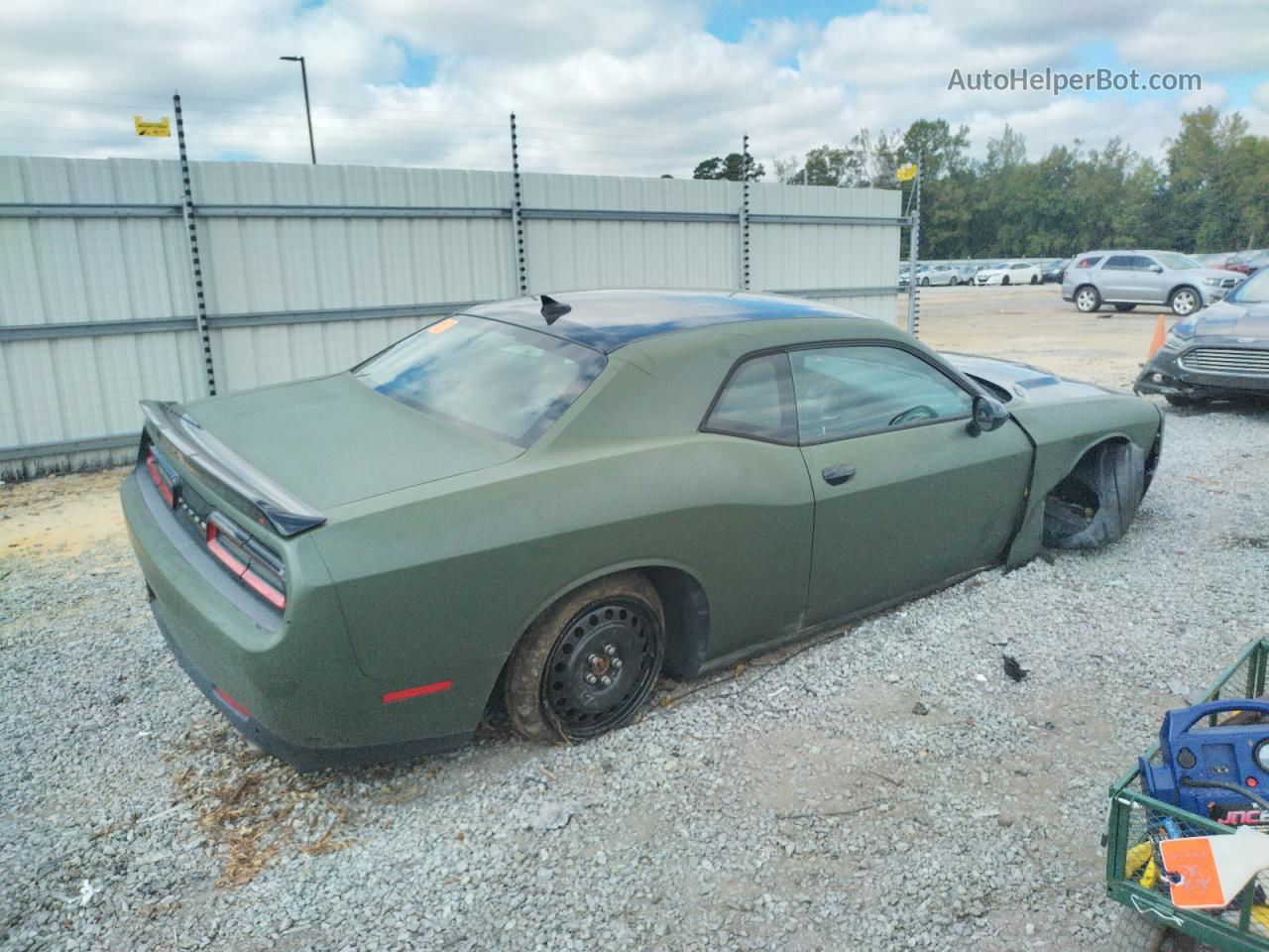 2016 Dodge Challenger Sxt Green vin: 2C3CDZAG4GH201783