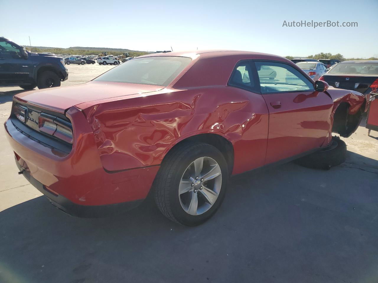 2016 Dodge Challenger Sxt Red vin: 2C3CDZAG4GH231754