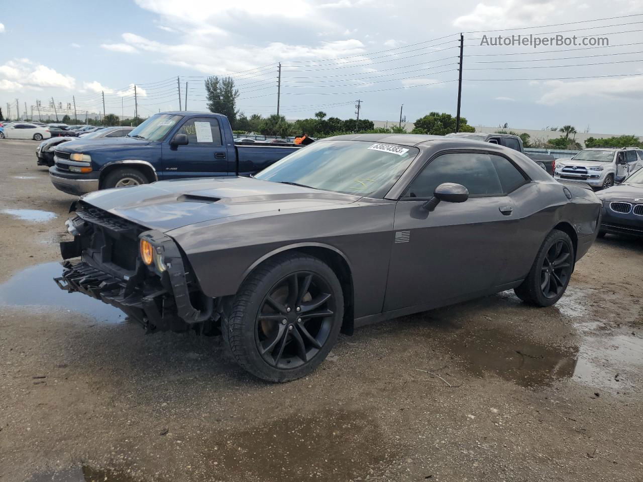 2016 Dodge Challenger Sxt Gray vin: 2C3CDZAG4GH256427