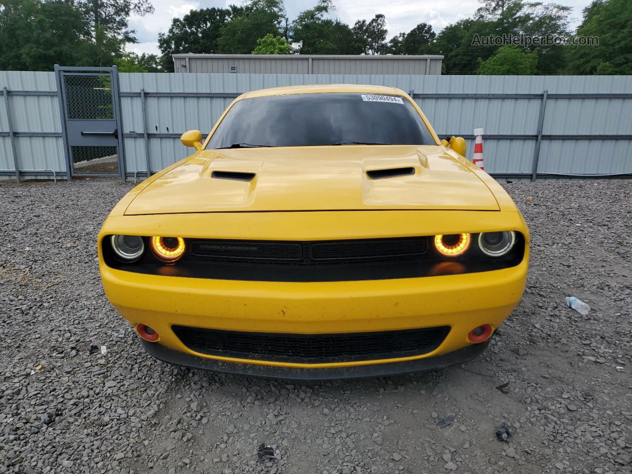 2017 Dodge Challenger Sxt Yellow vin: 2C3CDZAG4HH527598