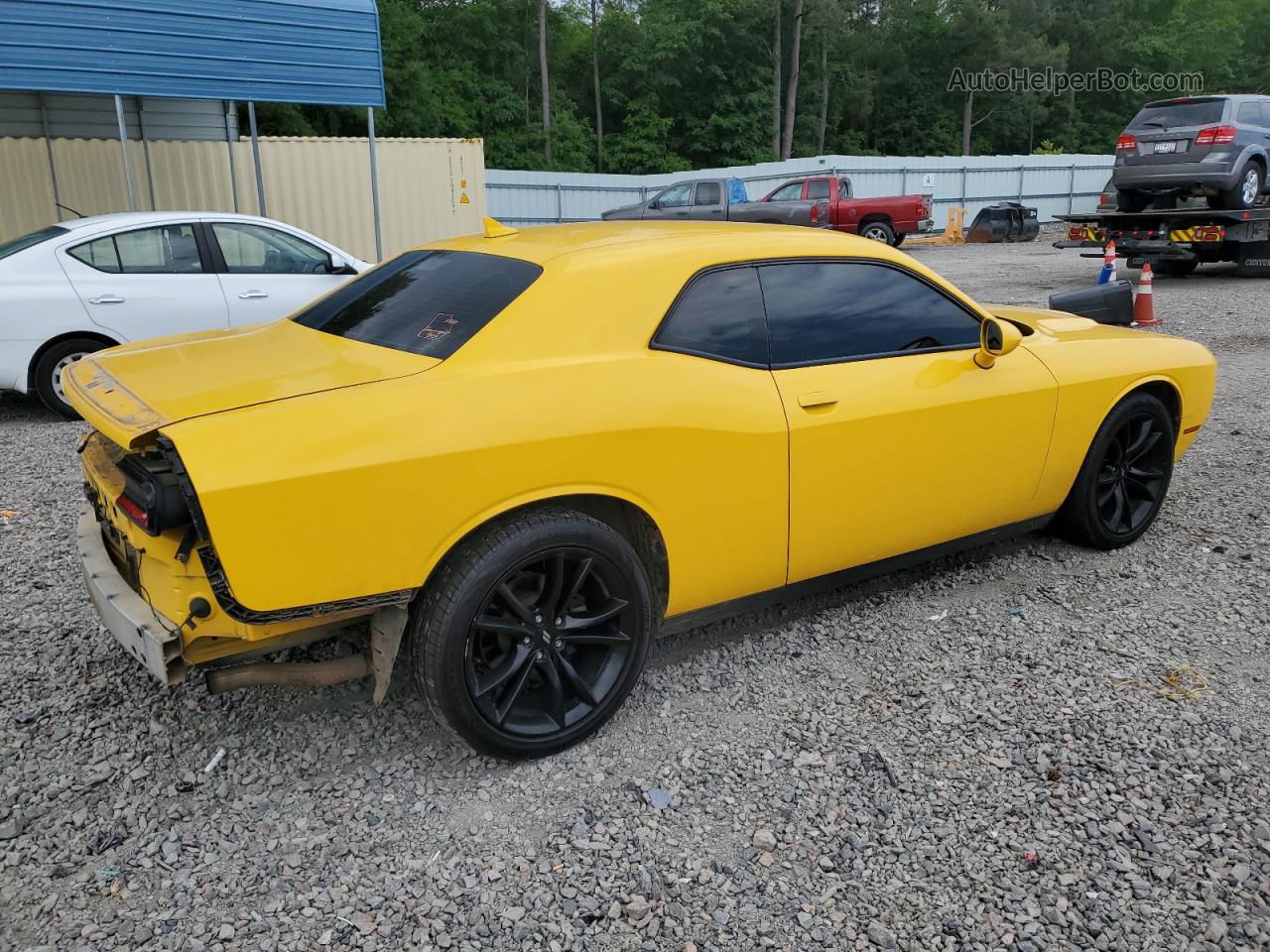 2017 Dodge Challenger Sxt Yellow vin: 2C3CDZAG4HH527598