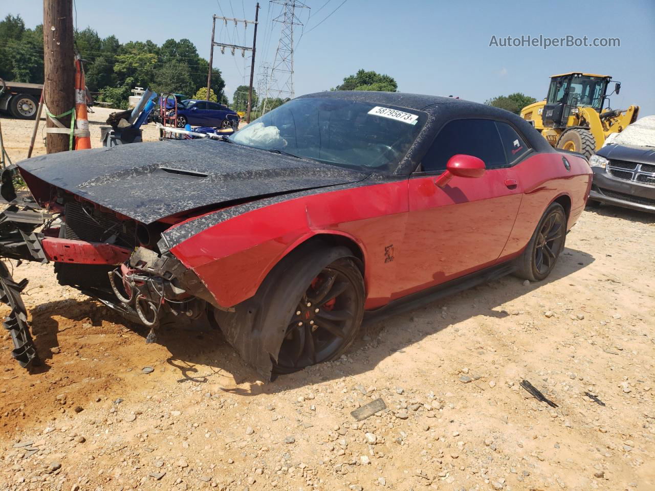 2017 Dodge Challenger Sxt Red vin: 2C3CDZAG4HH554087