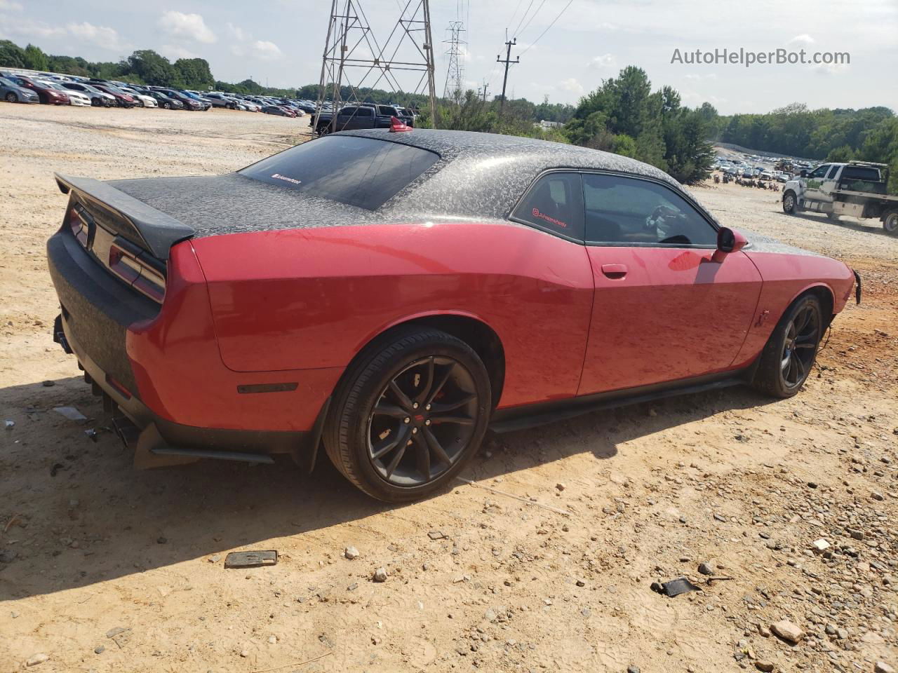 2017 Dodge Challenger Sxt Красный vin: 2C3CDZAG4HH554087