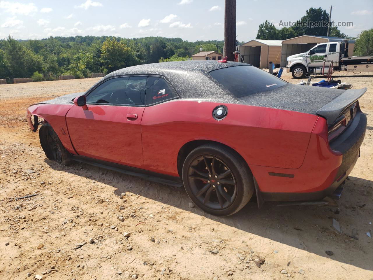 2017 Dodge Challenger Sxt Красный vin: 2C3CDZAG4HH554087