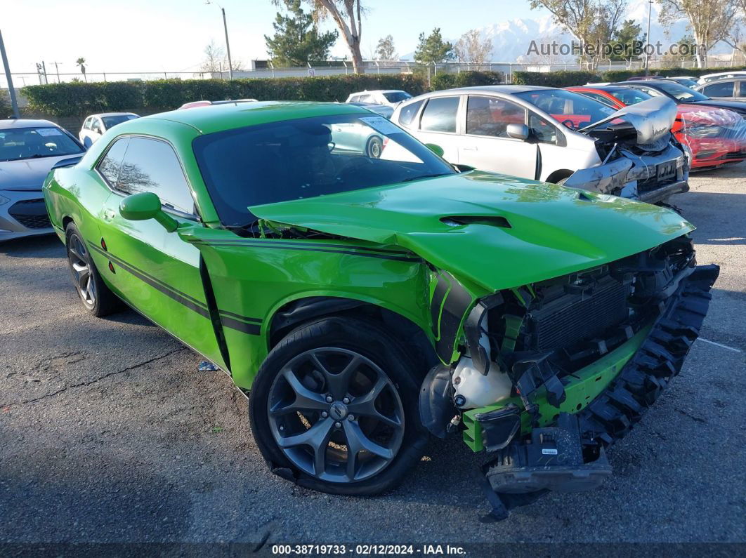 2017 Dodge Challenger Sxt Green vin: 2C3CDZAG4HH574081