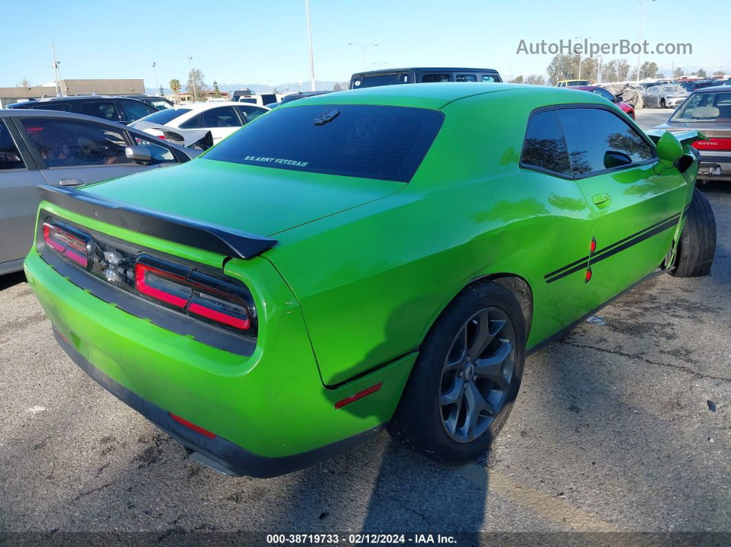 2017 Dodge Challenger Sxt Green vin: 2C3CDZAG4HH574081