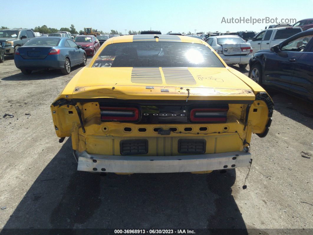 2017 Dodge Challenger Sxt Yellow vin: 2C3CDZAG4HH665741