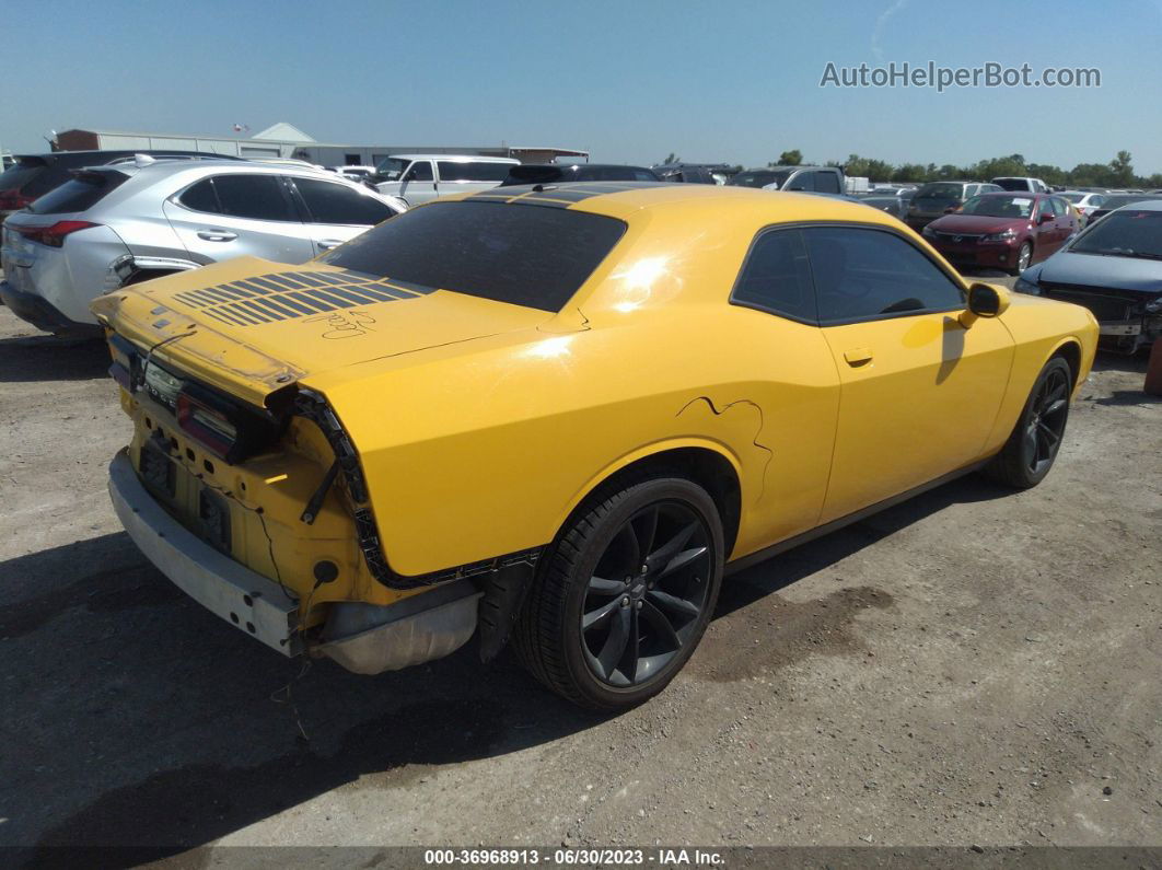 2017 Dodge Challenger Sxt Yellow vin: 2C3CDZAG4HH665741