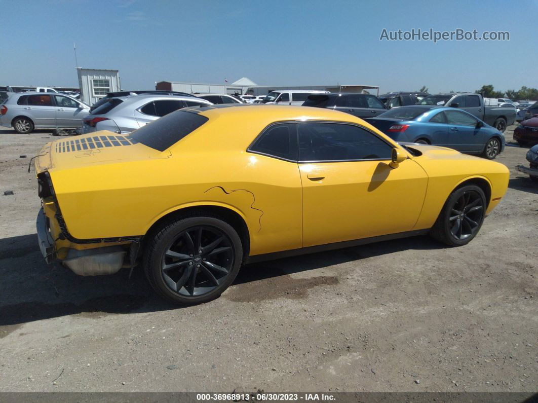 2017 Dodge Challenger Sxt Yellow vin: 2C3CDZAG4HH665741