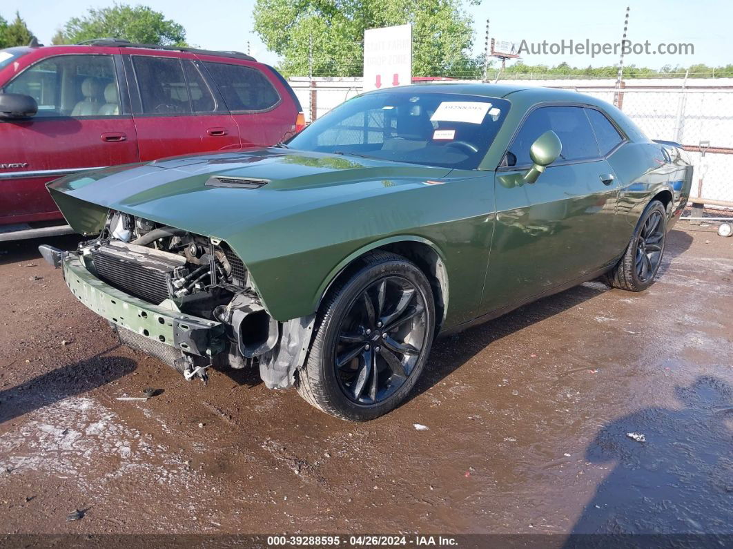 2018 Dodge Challenger Sxt Green vin: 2C3CDZAG4JH204626