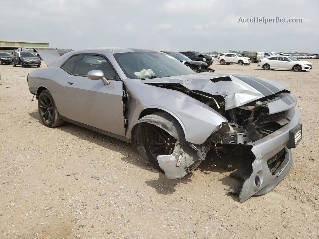 2018 Dodge Challenger Sxt Silver vin: 2C3CDZAG4JH209440