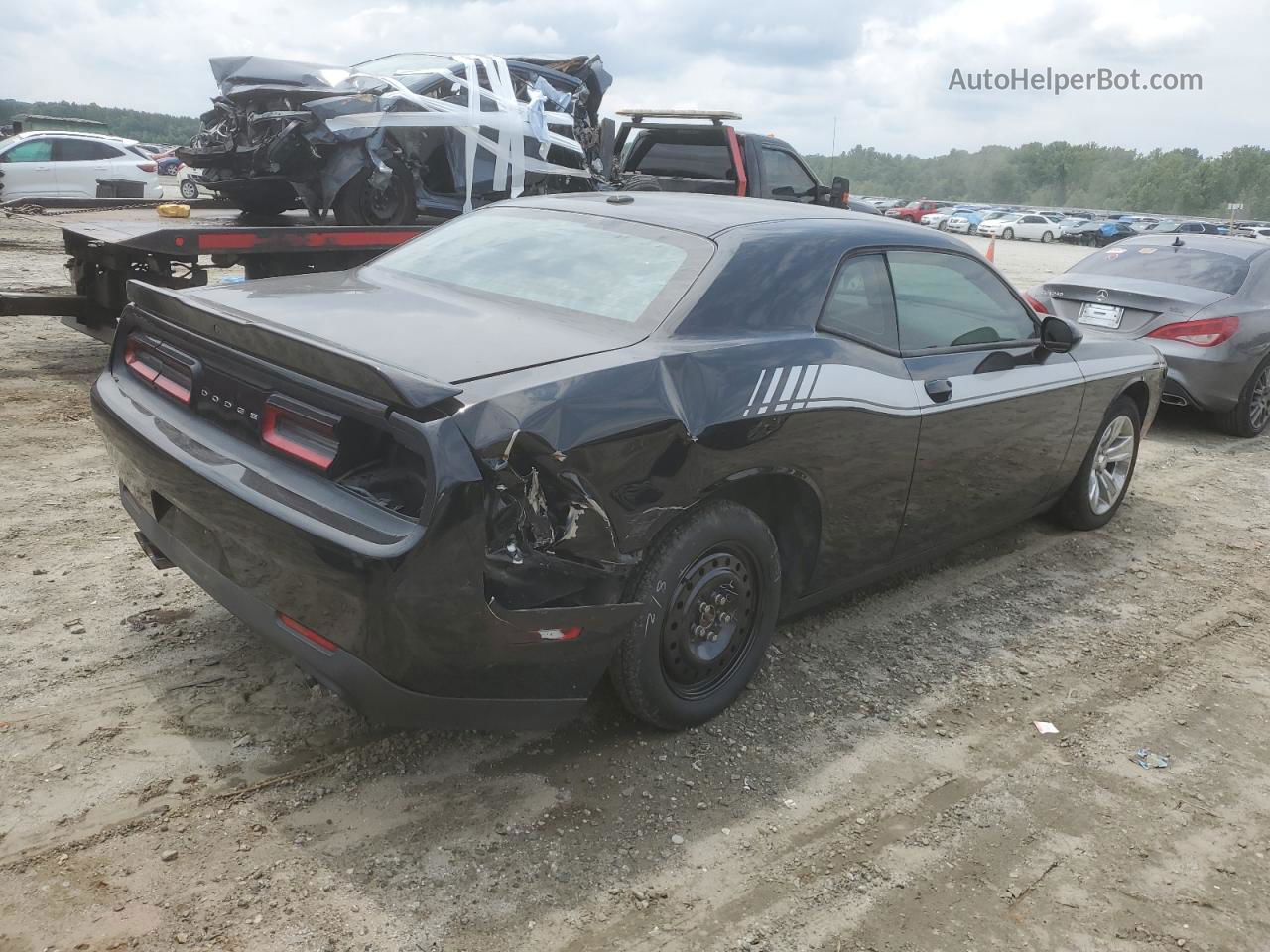 2018 Dodge Challenger Sxt Black vin: 2C3CDZAG4JH237500