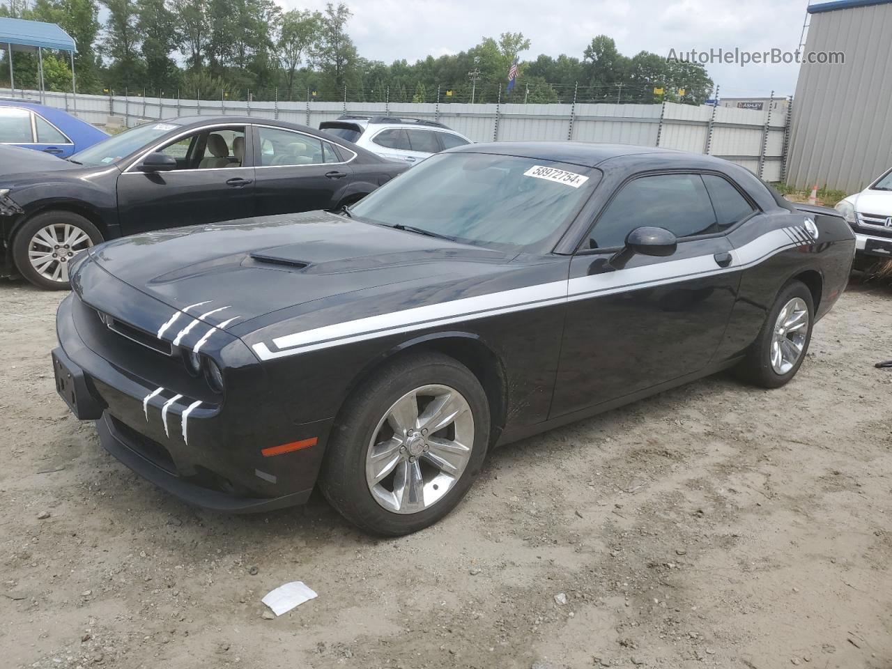 2018 Dodge Challenger Sxt Черный vin: 2C3CDZAG4JH237500