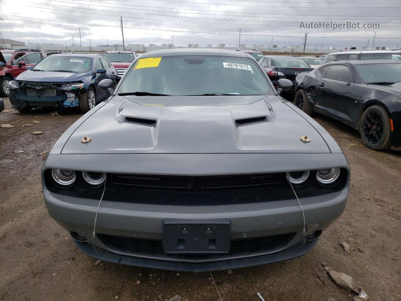 2018 Dodge Challenger Sxt Gray vin: 2C3CDZAG4JH322210