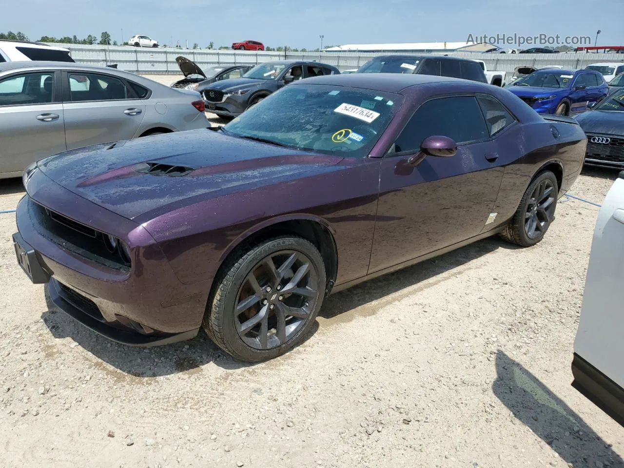 2022 Dodge Challenger Sxt Purple vin: 2C3CDZAG4NH212182