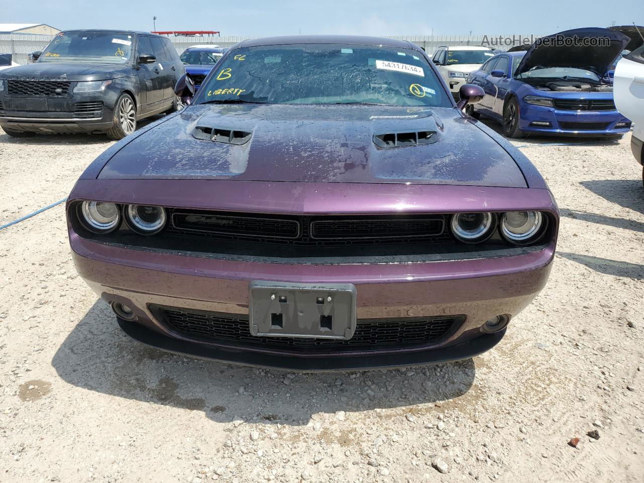 2022 Dodge Challenger Sxt Purple vin: 2C3CDZAG4NH212182