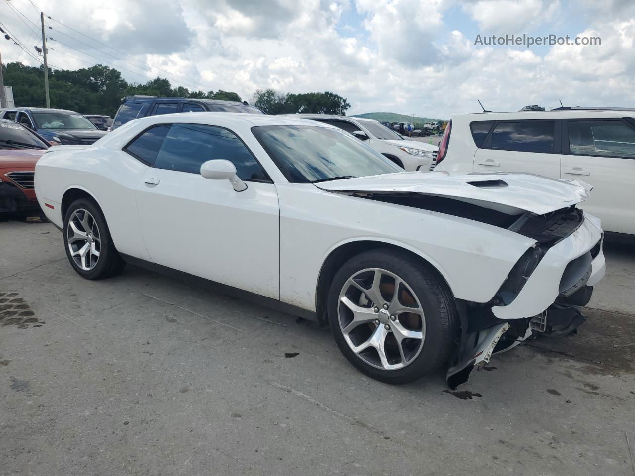 2016 Dodge Challenger Sxt White vin: 2C3CDZAG5GH209391