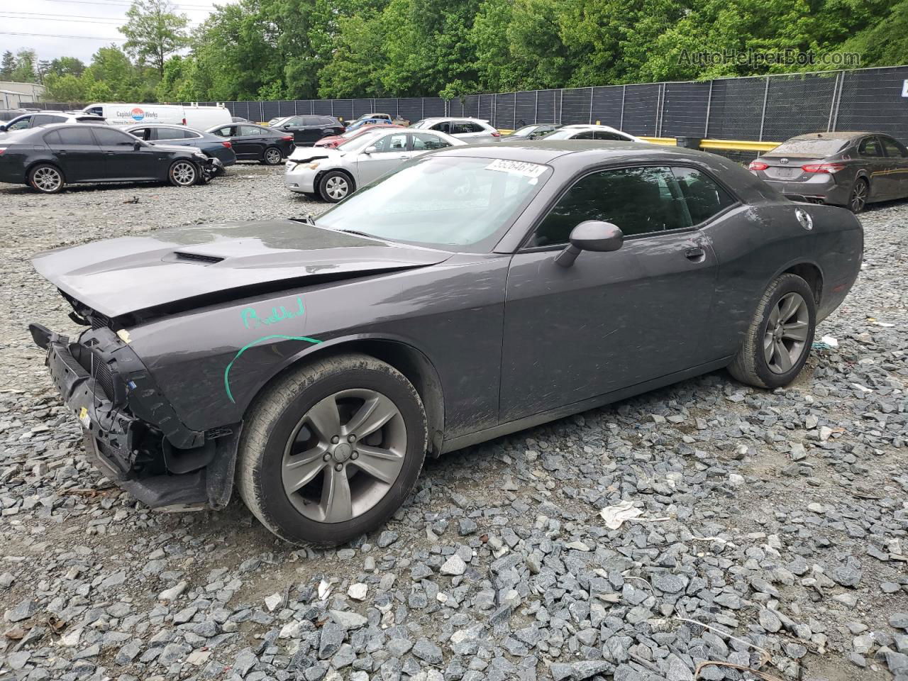 2016 Dodge Challenger Sxt Gray vin: 2C3CDZAG5GH217586