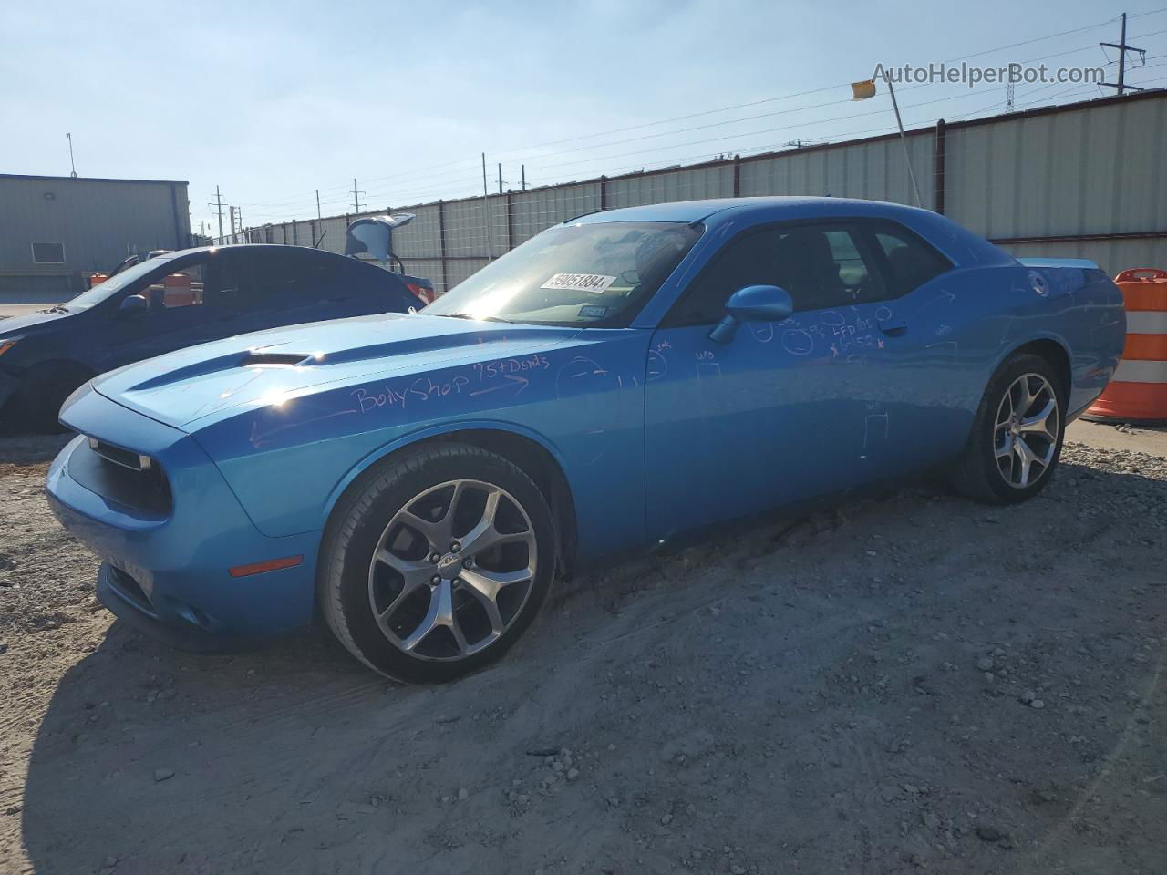 2016 Dodge Challenger Sxt Blue vin: 2C3CDZAG5GH234615