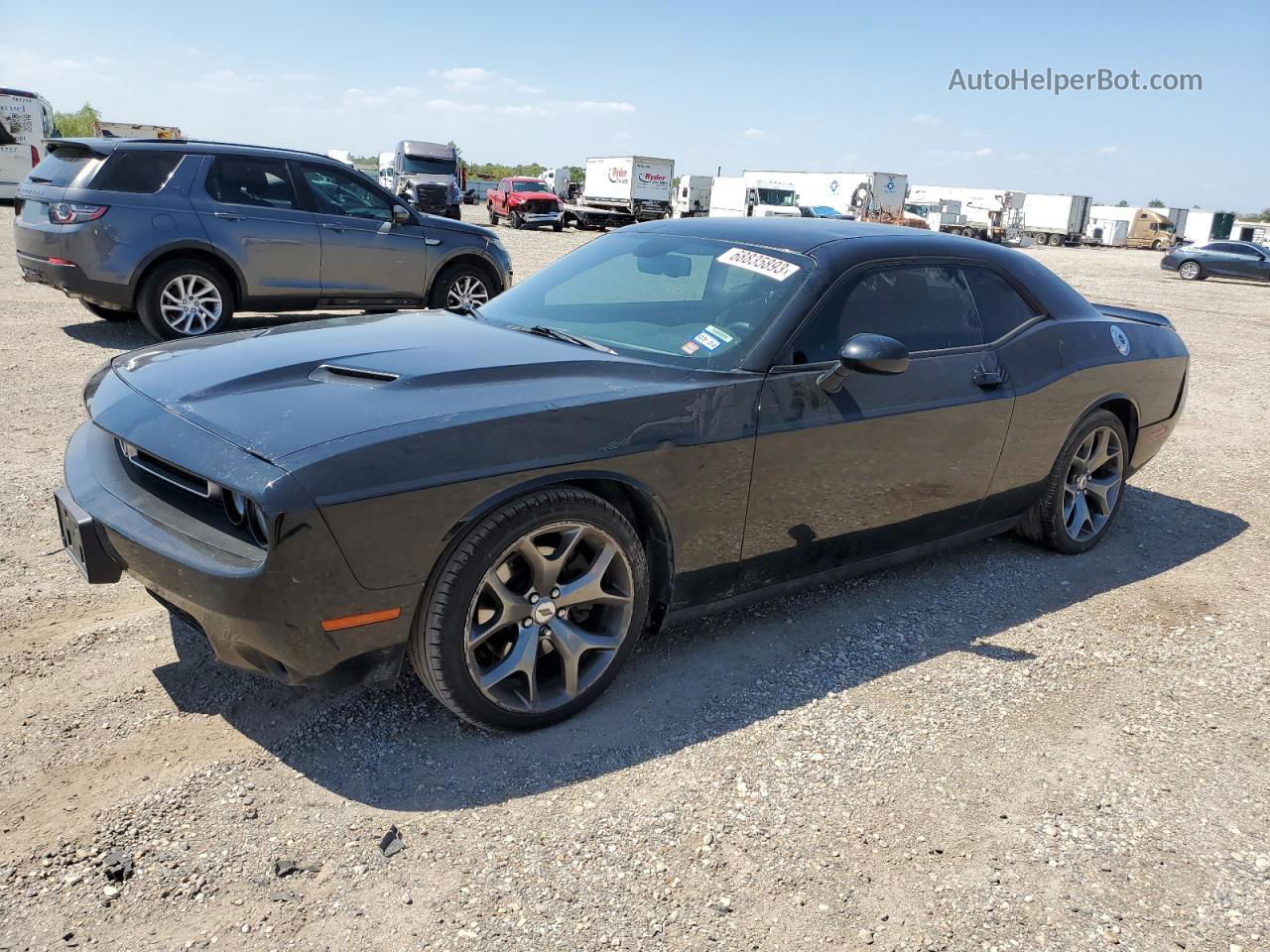 2017 Dodge Challenger Sxt Черный vin: 2C3CDZAG5HH502614