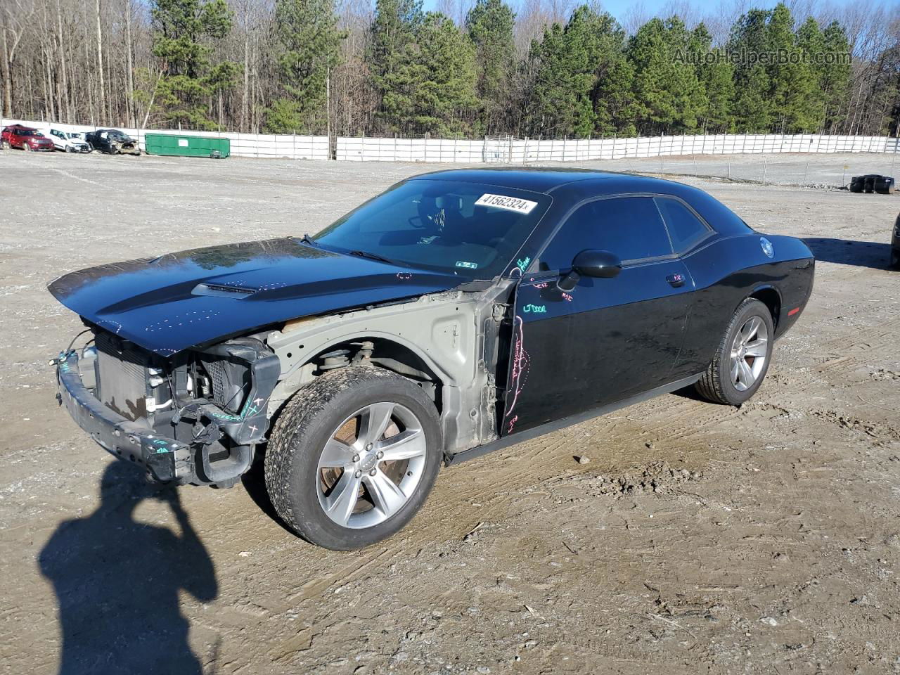 2017 Dodge Challenger Sxt Черный vin: 2C3CDZAG5HH561114