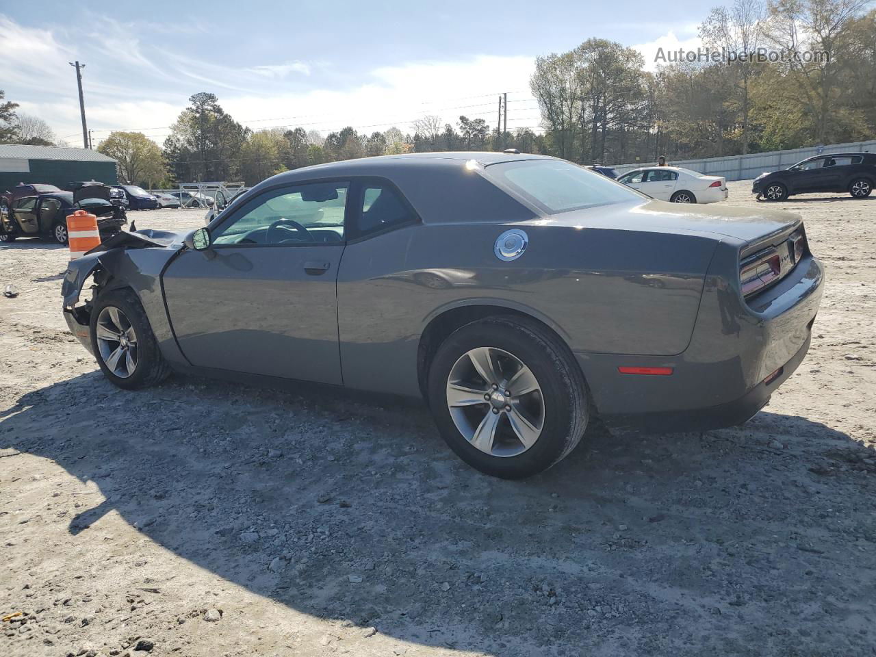 2017 Dodge Challenger Sxt Gray vin: 2C3CDZAG5HH589009