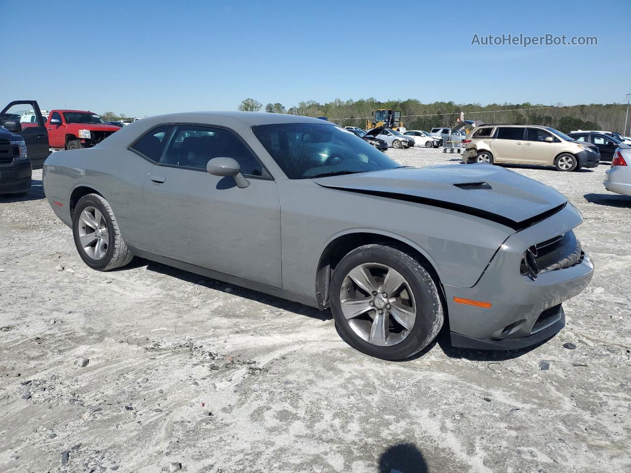 2017 Dodge Challenger Sxt Gray vin: 2C3CDZAG5HH589009