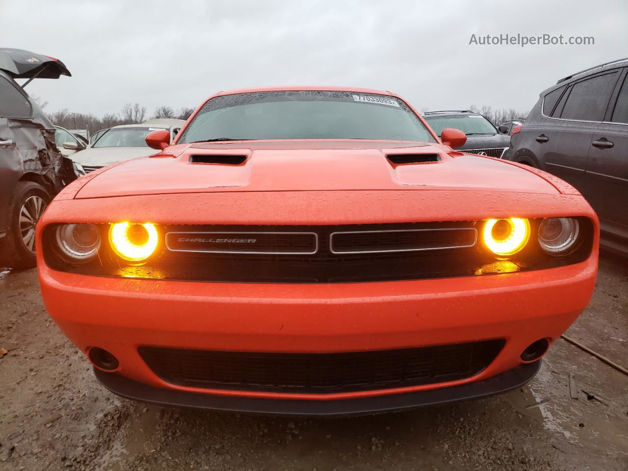 2018 Dodge Challenger Sxt Orange vin: 2C3CDZAG5JH111713