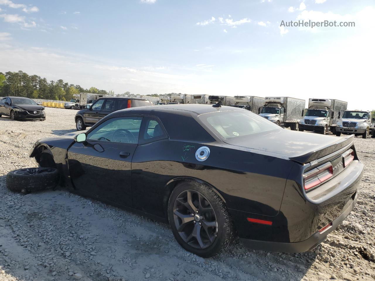 2018 Dodge Challenger Sxt Черный vin: 2C3CDZAG5JH131654