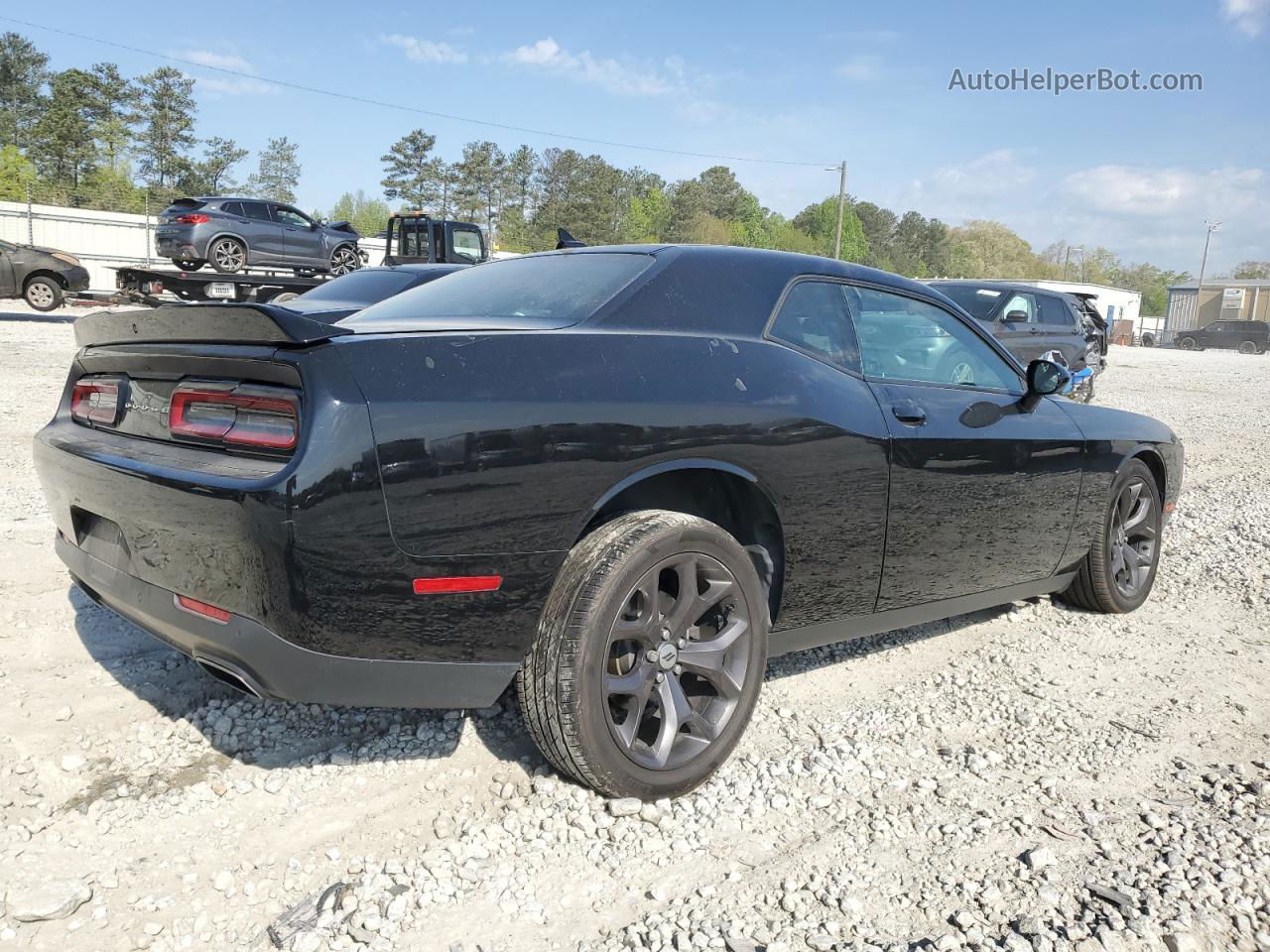 2018 Dodge Challenger Sxt Black vin: 2C3CDZAG5JH131654