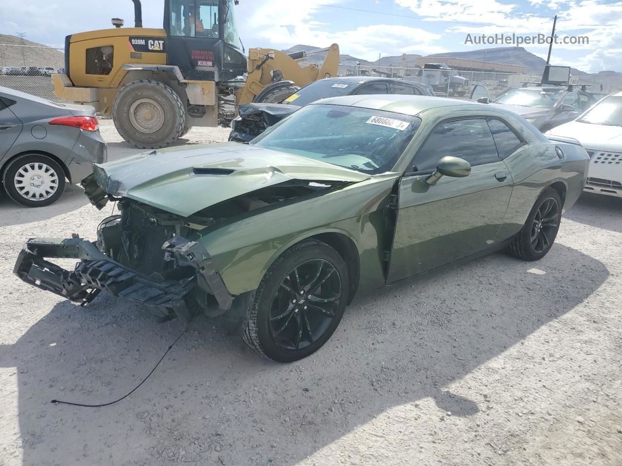 2018 Dodge Challenger Sxt Green vin: 2C3CDZAG5JH171894