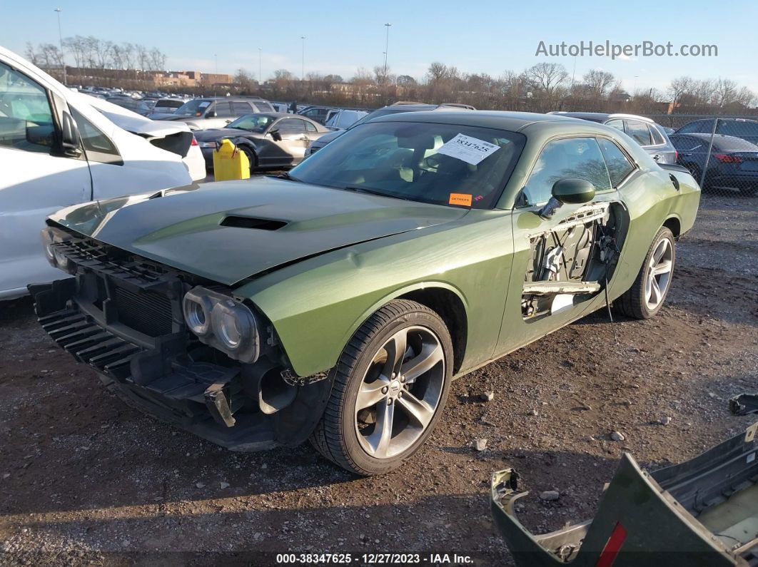 2018 Dodge Challenger Sxt Зеленый vin: 2C3CDZAG5JH232791