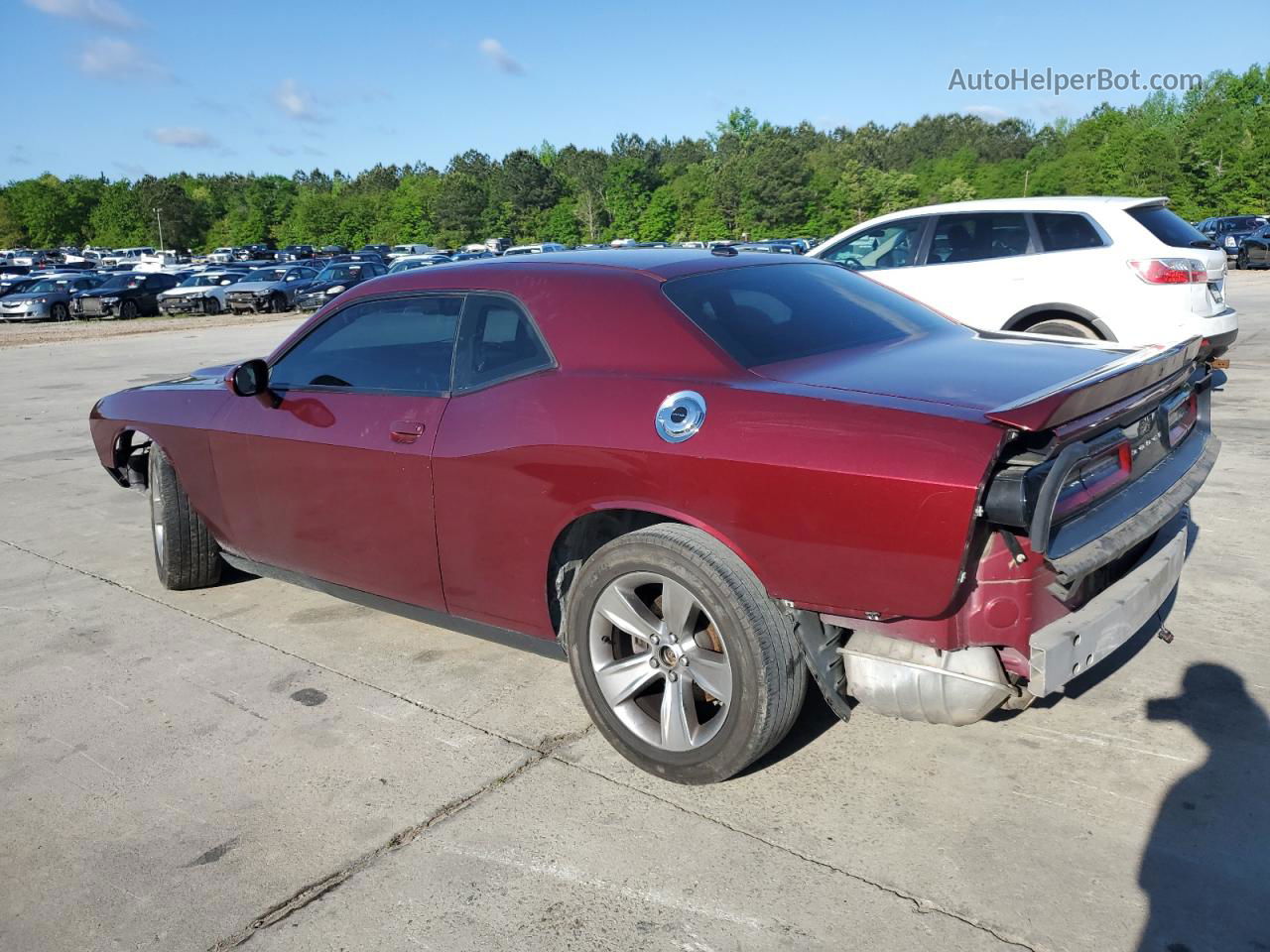 2018 Dodge Challenger Sxt Red vin: 2C3CDZAG5JH245363