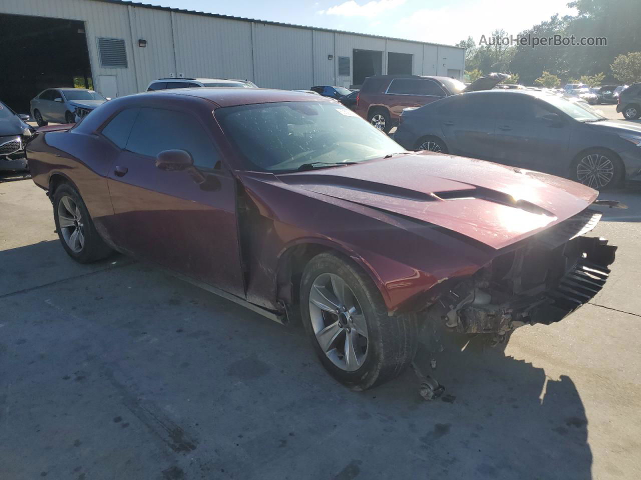 2018 Dodge Challenger Sxt Red vin: 2C3CDZAG5JH245363