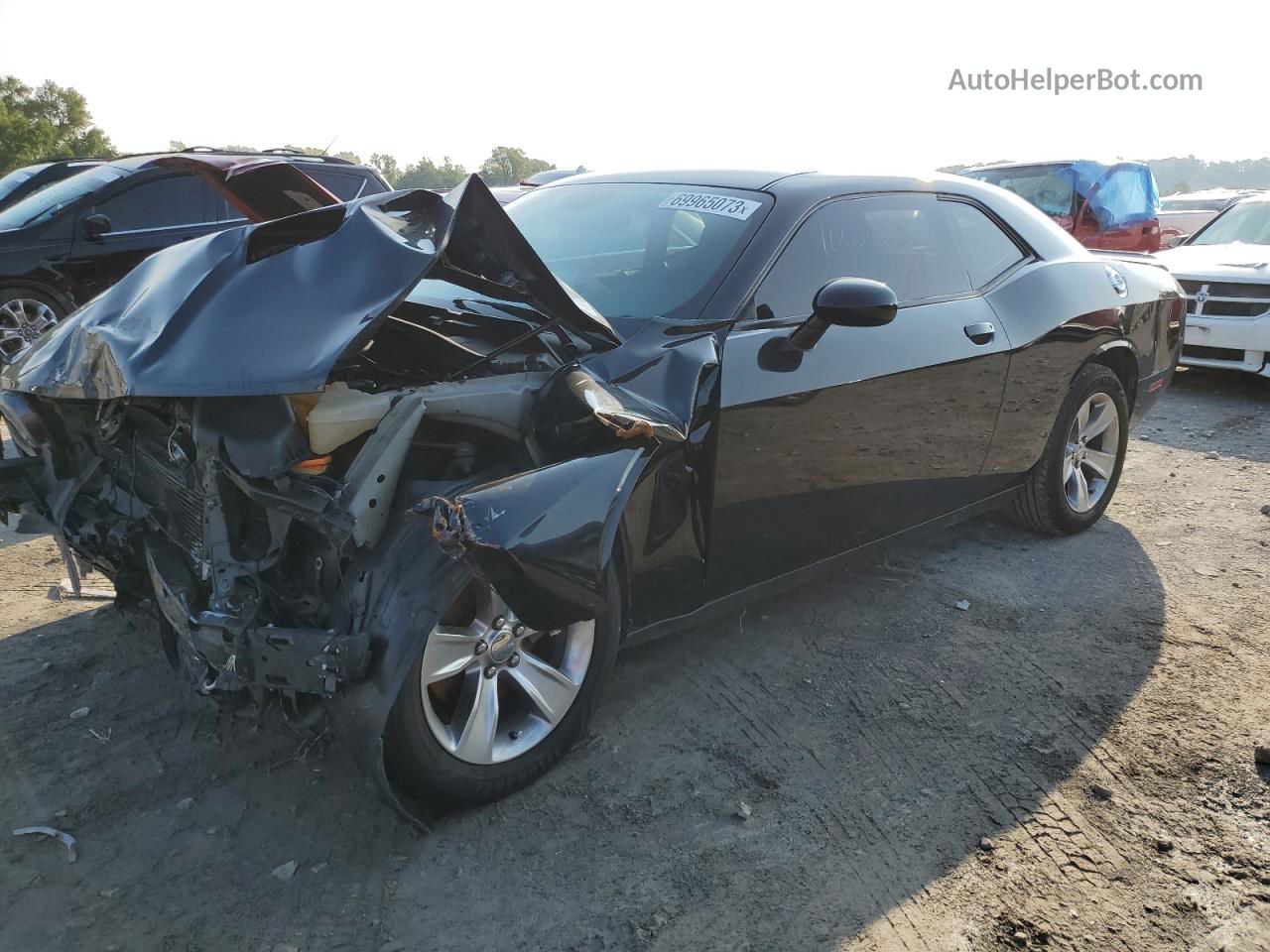 2018 Dodge Challenger Sxt Black vin: 2C3CDZAG5JH271428