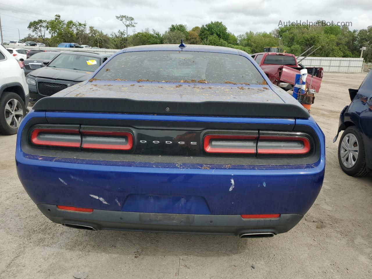 2018 Dodge Challenger Sxt Синий vin: 2C3CDZAG5JH271977