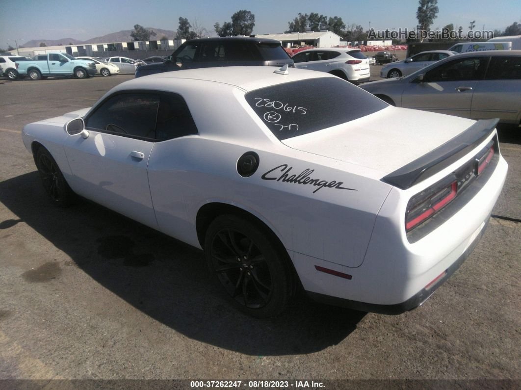 2018 Dodge Challenger Sxt Plus White vin: 2C3CDZAG5JH280615