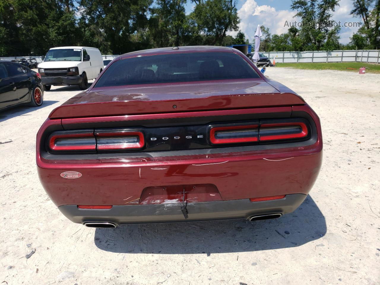 2018 Dodge Challenger Sxt Red vin: 2C3CDZAG5JH287306