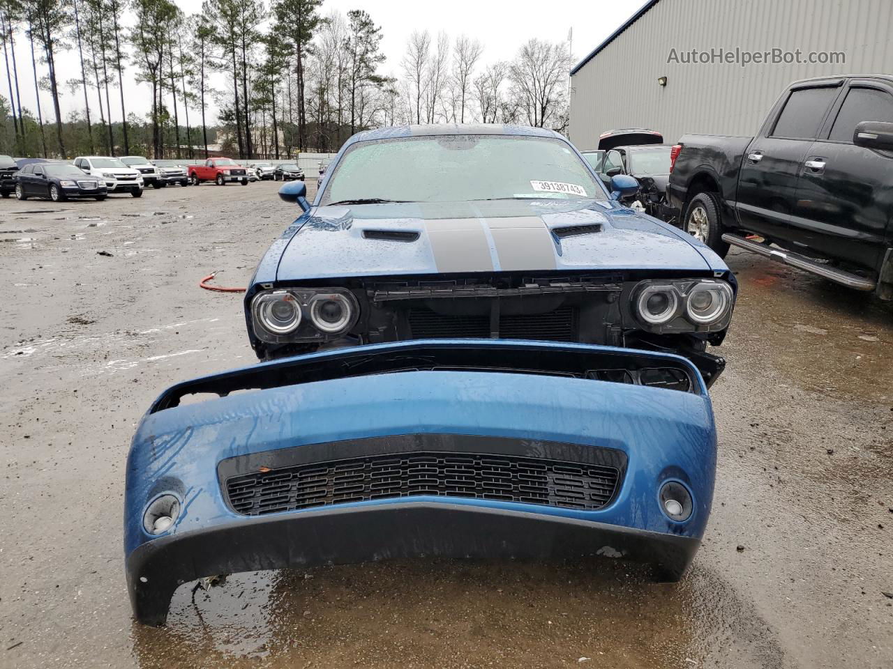 2022 Dodge Challenger Sxt Blue vin: 2C3CDZAG5NH187907